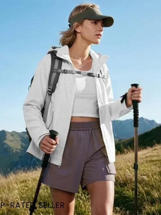 Wide Leg Skort with Cargo Pockets Active Tennis Hiking Casual Travel Wrap Front - Picture 3 of 7